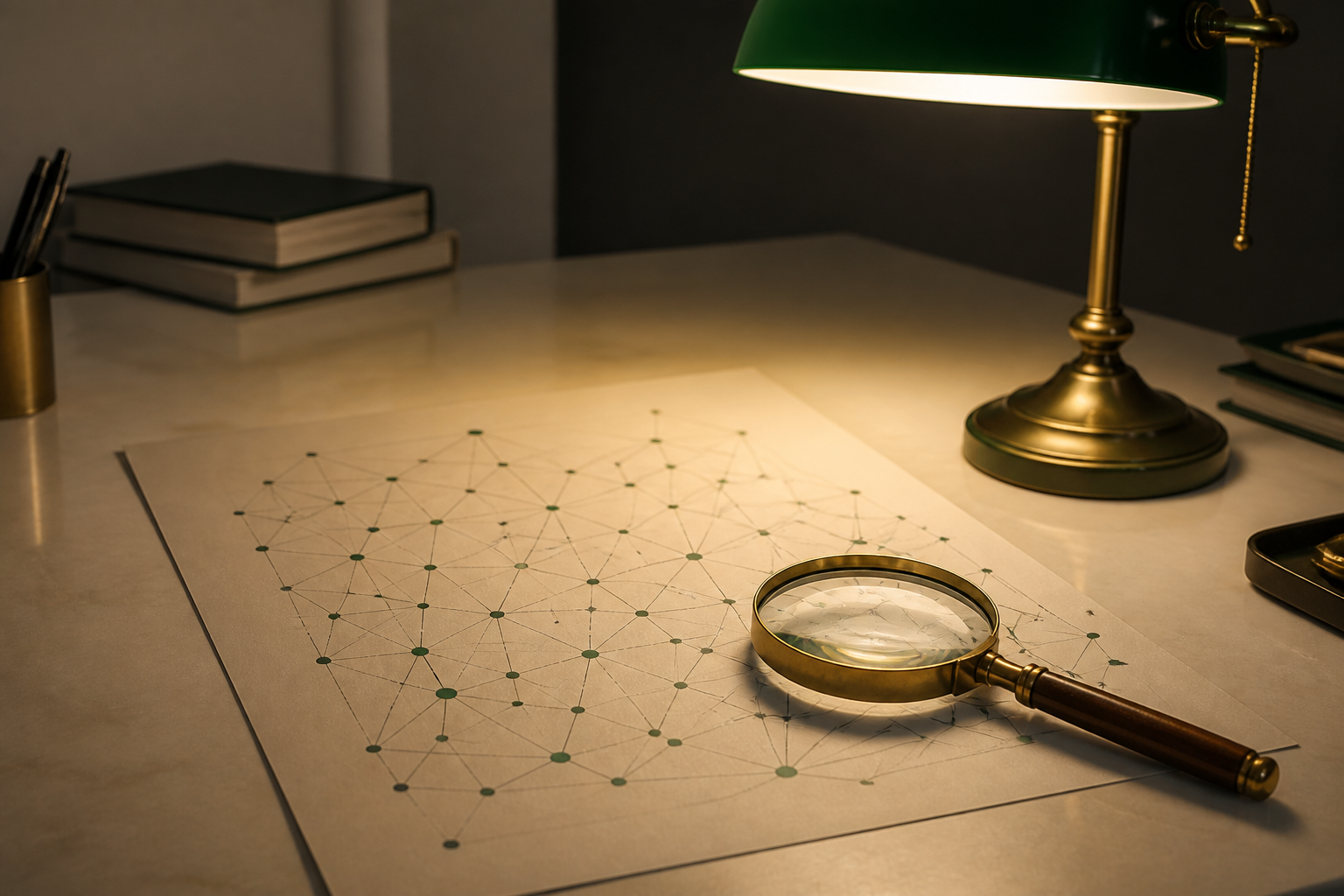 Paper map used to describe tracing